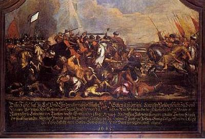 The Battle of Saint Gotthard, bavarian oil-painting, unknow artist